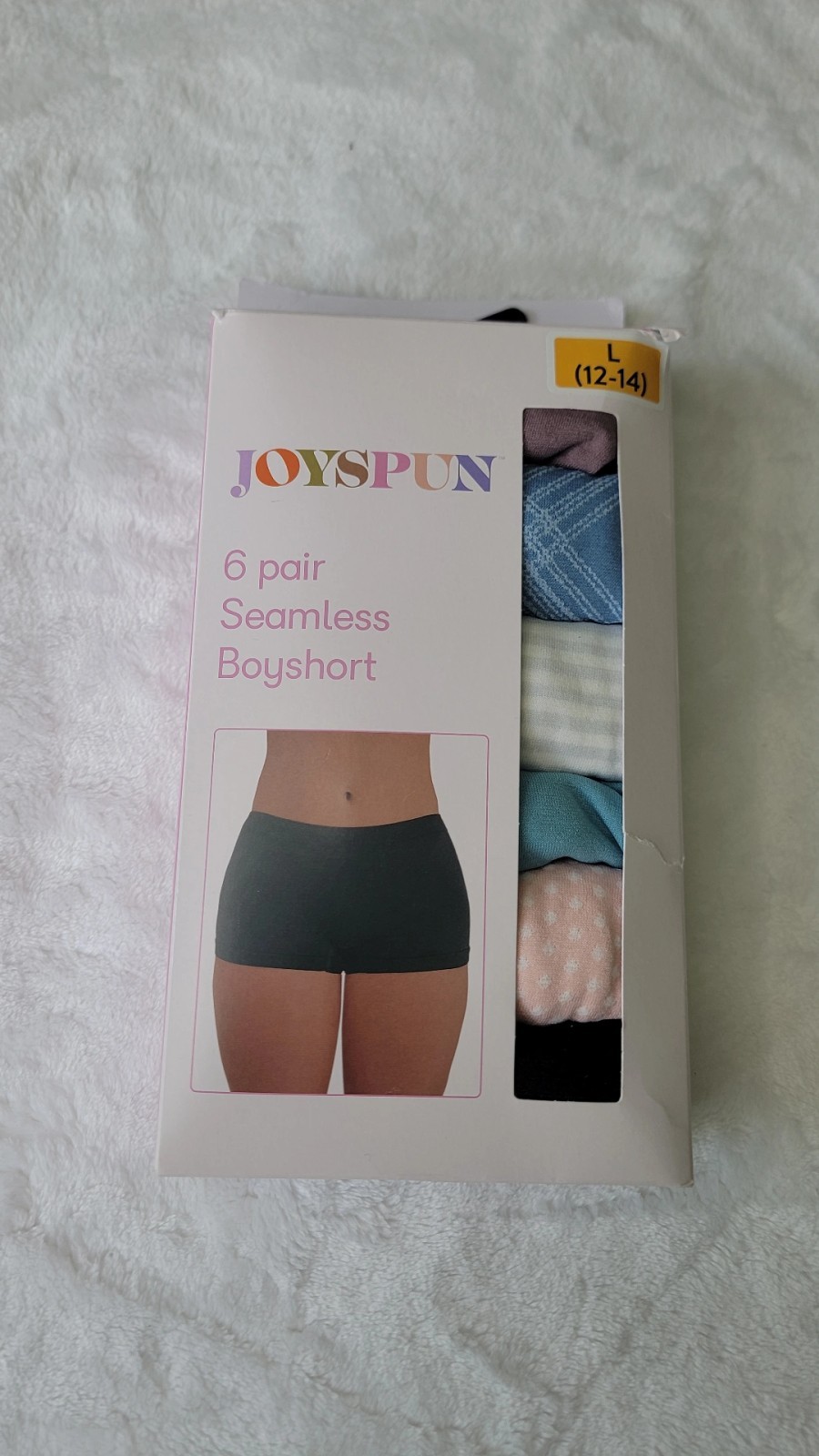 Joyspun Women’s Multicolor Set By 6 Pieces New,size LARGE Boyshort