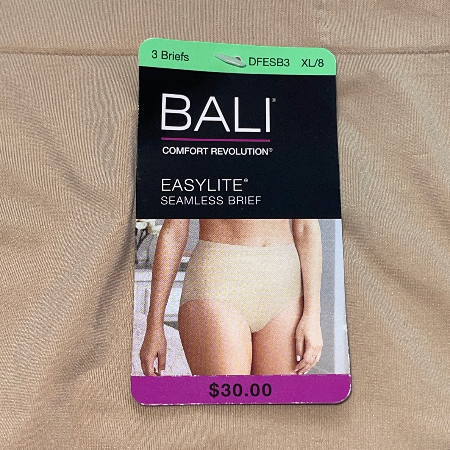Bali Brief Panties Easylite Seamless Smooth Comfort Soft 3 Pair Underwear DFESB3