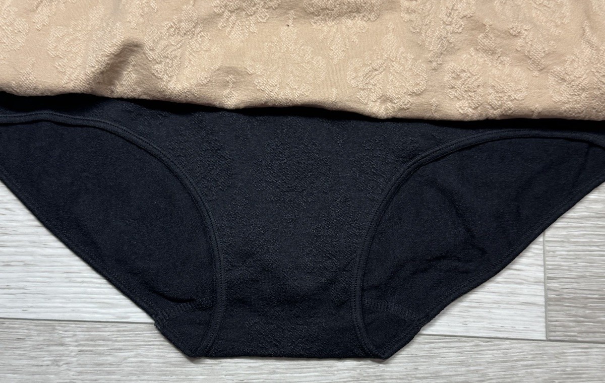 CAPEZIO Womens 3-Pack Hipster LOGO Seamless Panties Nylon Black Red Beige Size M