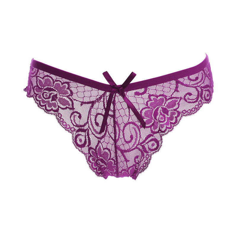 Women’s Sexy Flower Lace Panties Seamless Panty Hollow Briefs Free Size 7 Colors