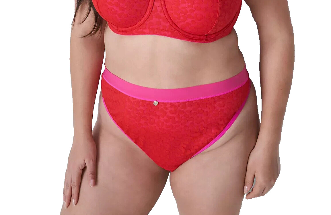 Cacique~New With Tags~Animal Lace High-Waist Ultra High-Leg Thong~14-16W (XL-0X)
