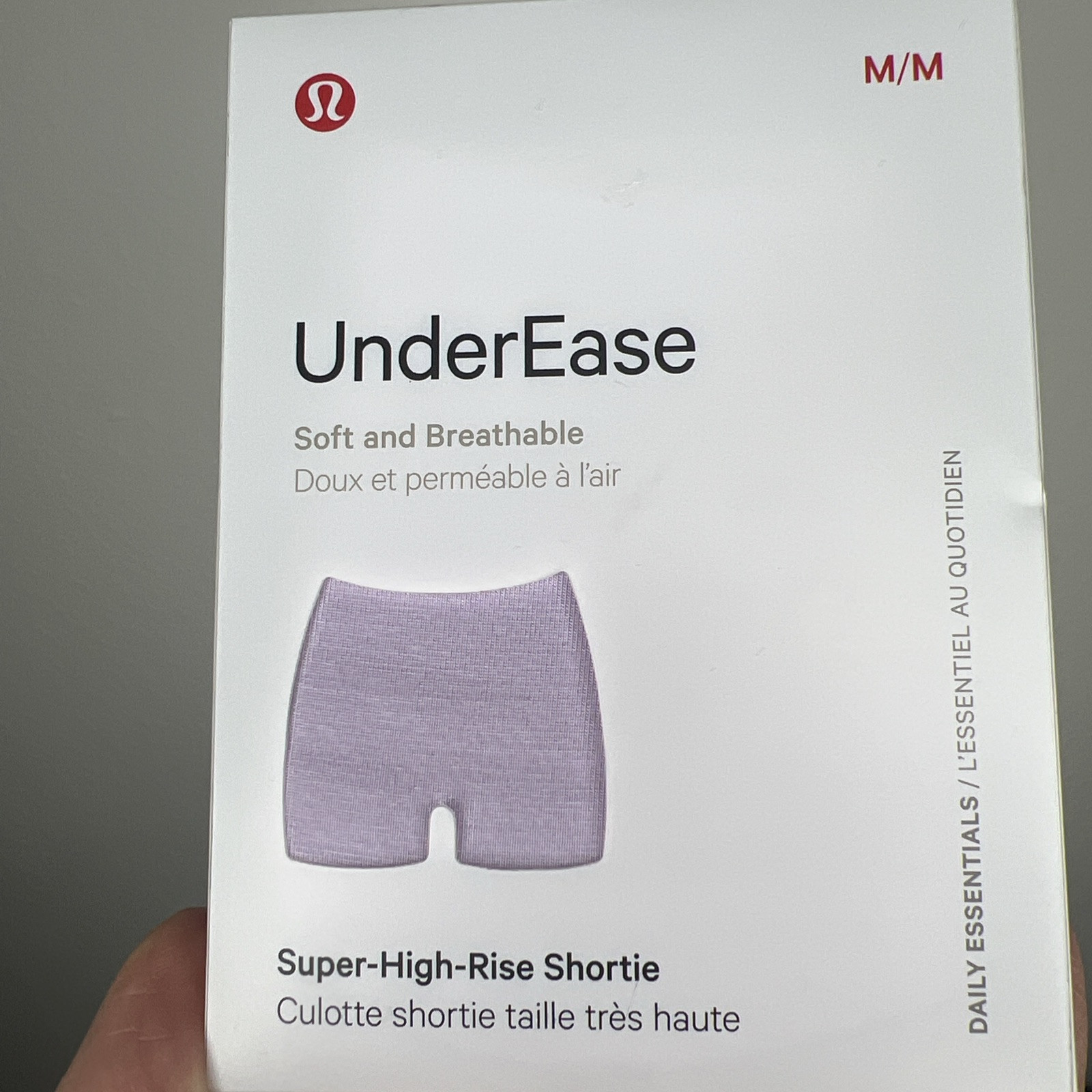 Lululemon UnderEase Super High Rise Shortie NWT S M L Lilac Ether Color 5″