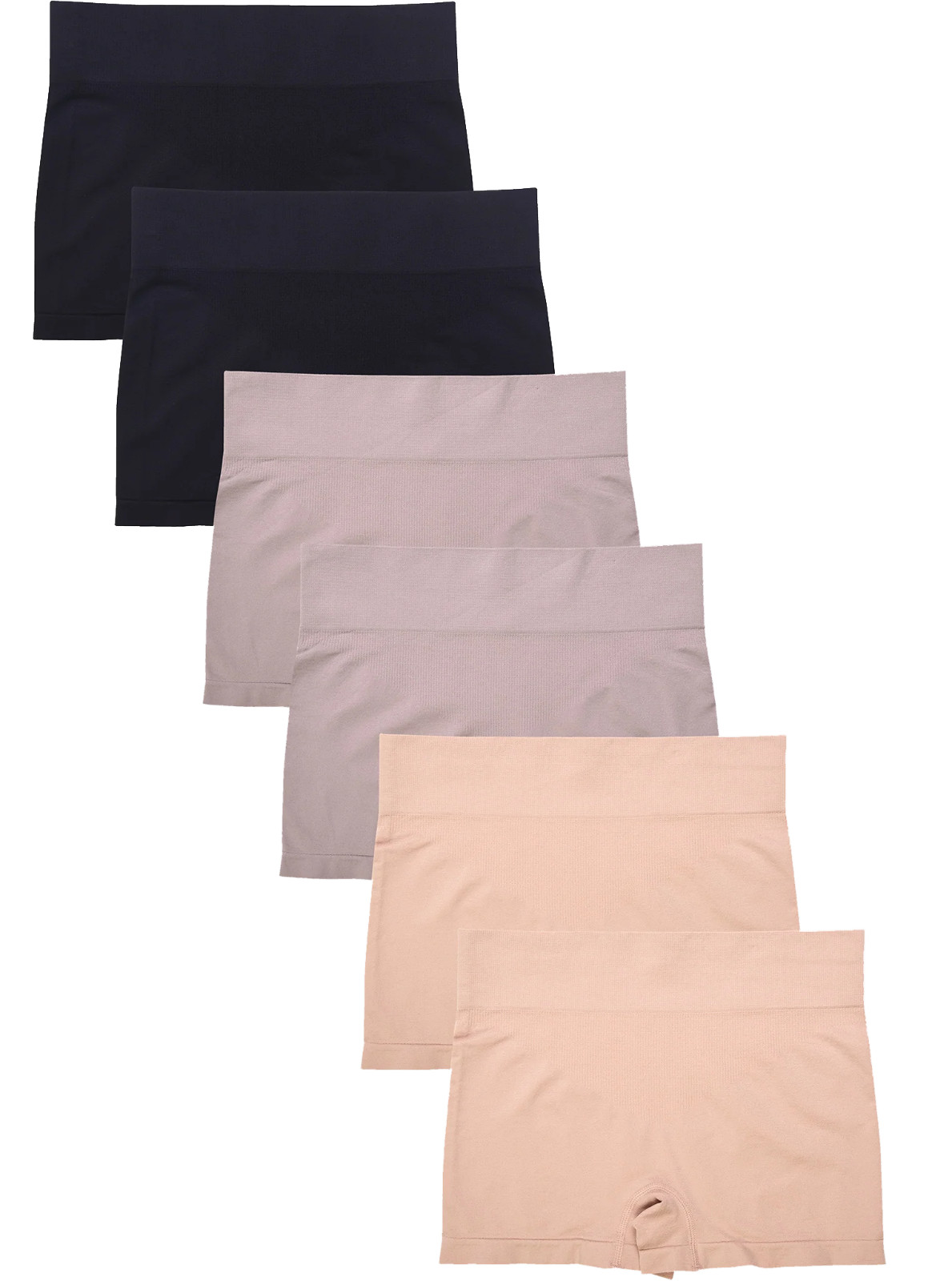 6 or 12 Women Underwear Boyshorts Boxers Panties Seamless High Waist Yoga Shorts