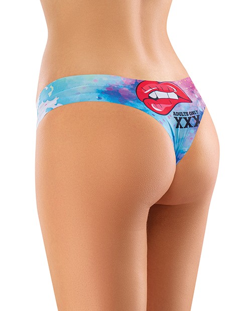 Sexy Thong Panty Multi Color Panties Mememe Cabal Jade Printed Thong Multi