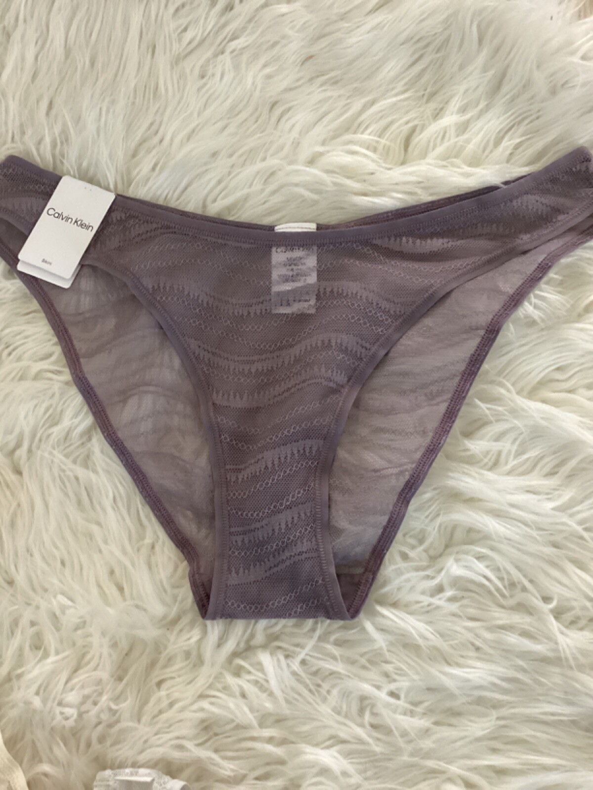 1 CALVIN KLIEN WOMEN ALLOVER LACE BIKINI UNDERWEAR QD3972 $15