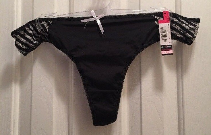 Black Zebra Stripes Sides Thong Tanga Panties Size 2X-3X-4X Sexy Silky Body Lace
