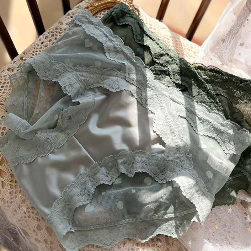 5 Pack Lot Sexy Womens Ladies French Lace Panties Satin Panty Underwear Briefs