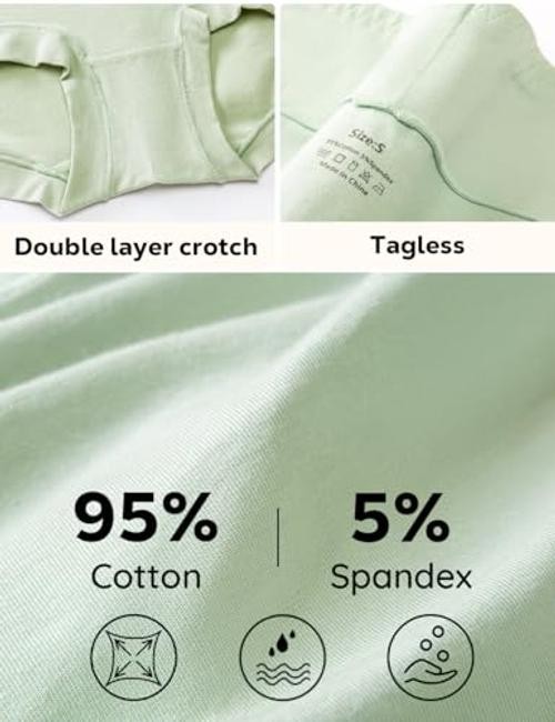 5 Pack Womens Cotton High Waisted Full Coverage 3X-Large Multicolor-5pack