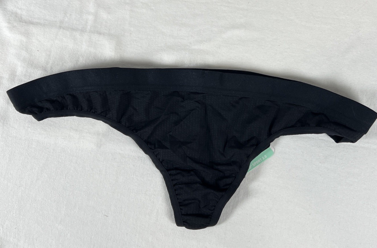 ExOfficio Women’s Give-N-Go Sport 2.0 Black Thong Underwear Sz L