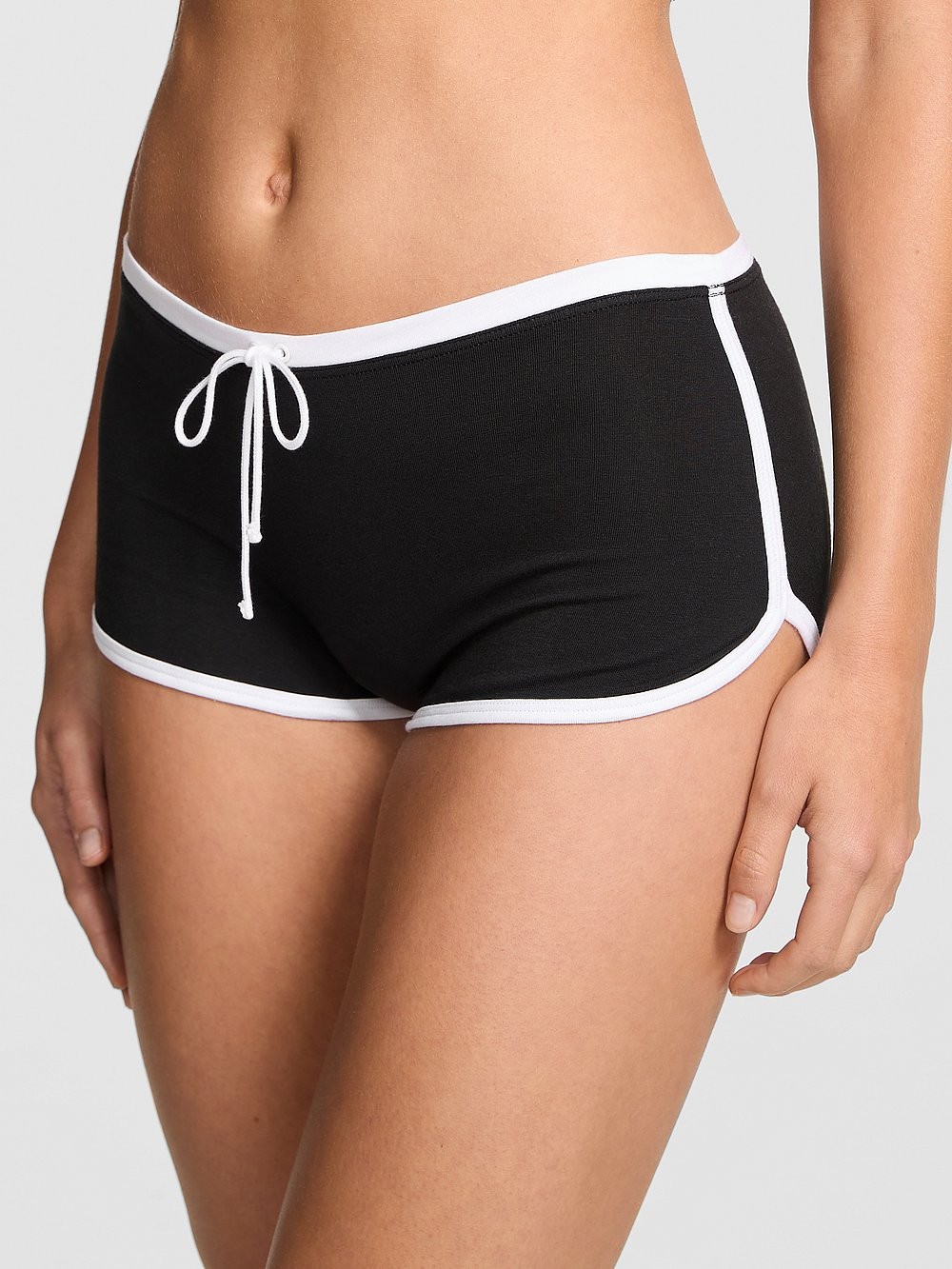 Victoria’s Secret PINK – M Cotton Dorm Boyshort Panty Black Medium Football