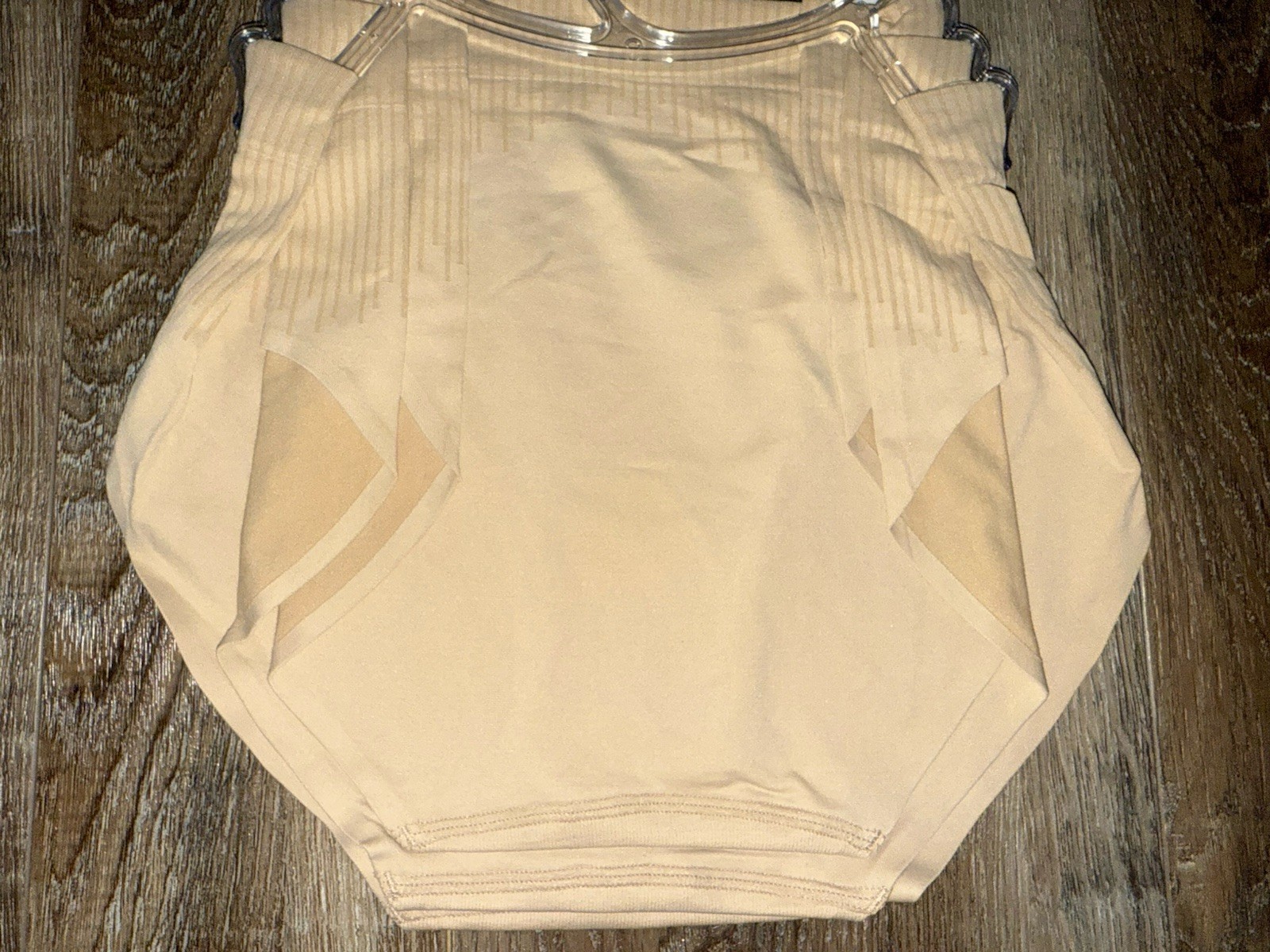 Bali ~ 3-Pair Womens Seamless Brief Underwear Panties Nylon Blend Beige ~ L