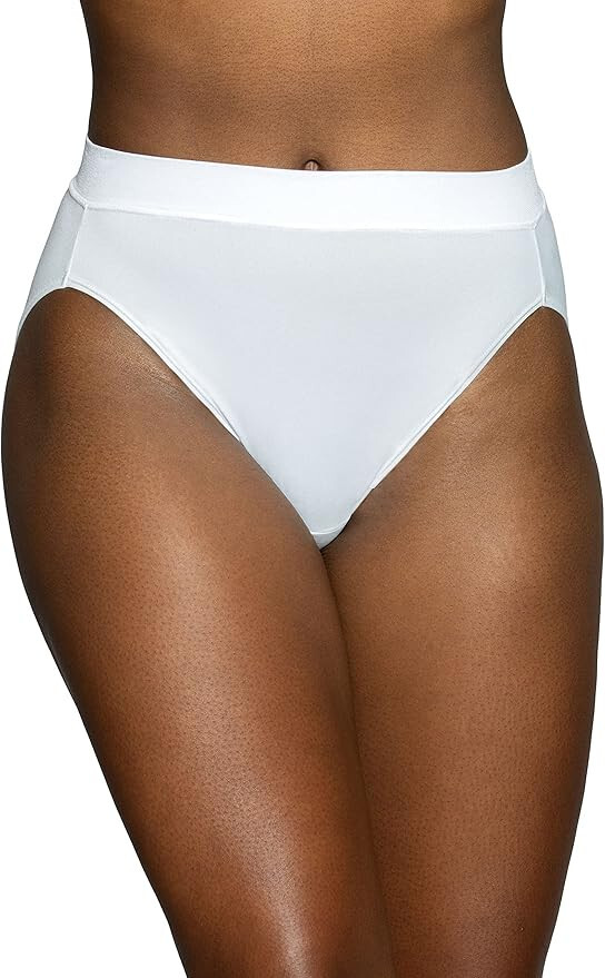 4 pc VANITY FAIR Beyond Comfort Seamless HI-CUT Panty WHITE 18212 5~6~7