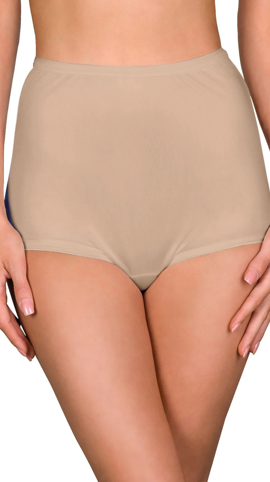 Shadowline Panty Nylon Full Brief Women’s Underwear Covered Elastic 17032