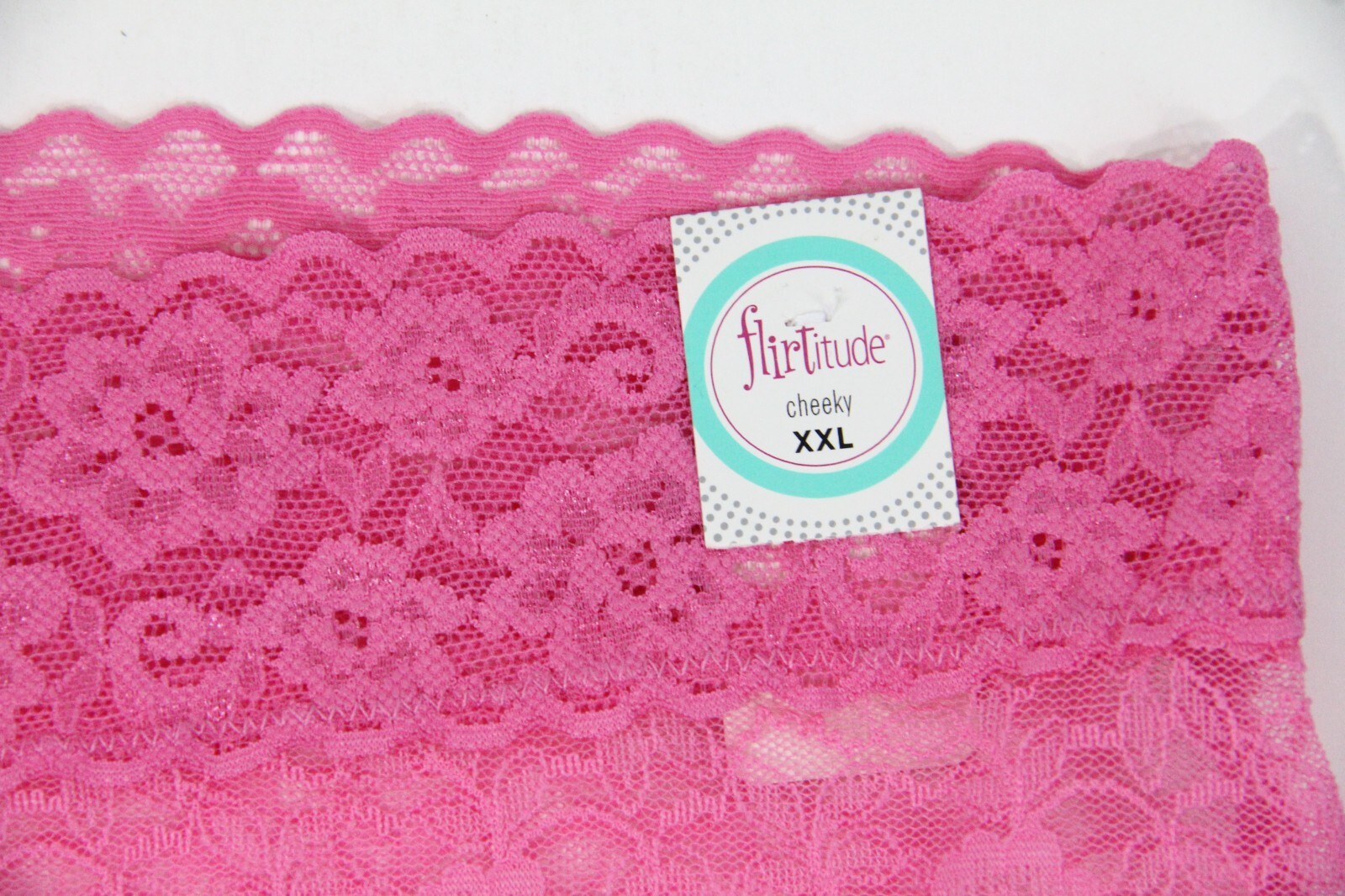 Flirtitude Sheer Lace Panty New Women Cheeky Underwear plus XXL Pink JcPenney