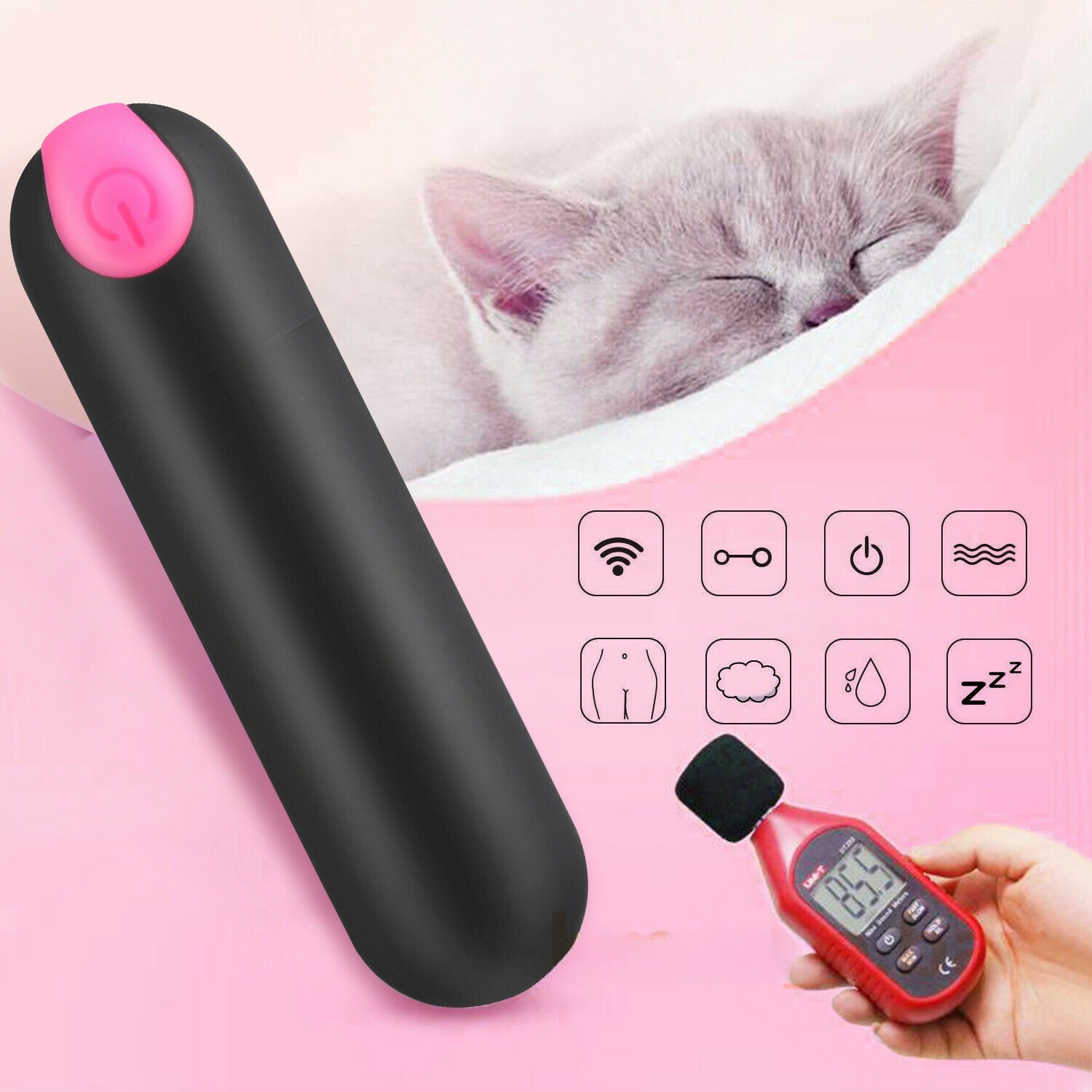 Remote Bullet Vibrator for Women – Waterproof Mini Vibrator with 10 Vibrations