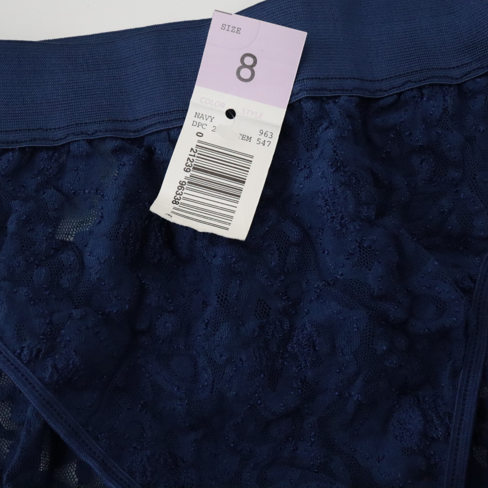 NEW Unbranded TRUE VINTAGE 90s Stretch lace High Cut Waistband Brief Panty XL