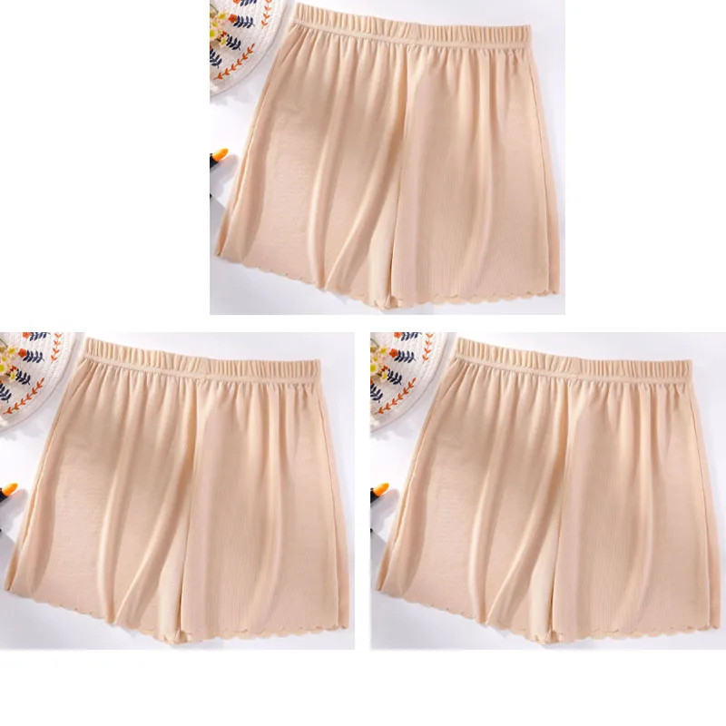 Safety Shorts Panties Women’s High Waist Seamless Breathable Comfort 3 Pcs