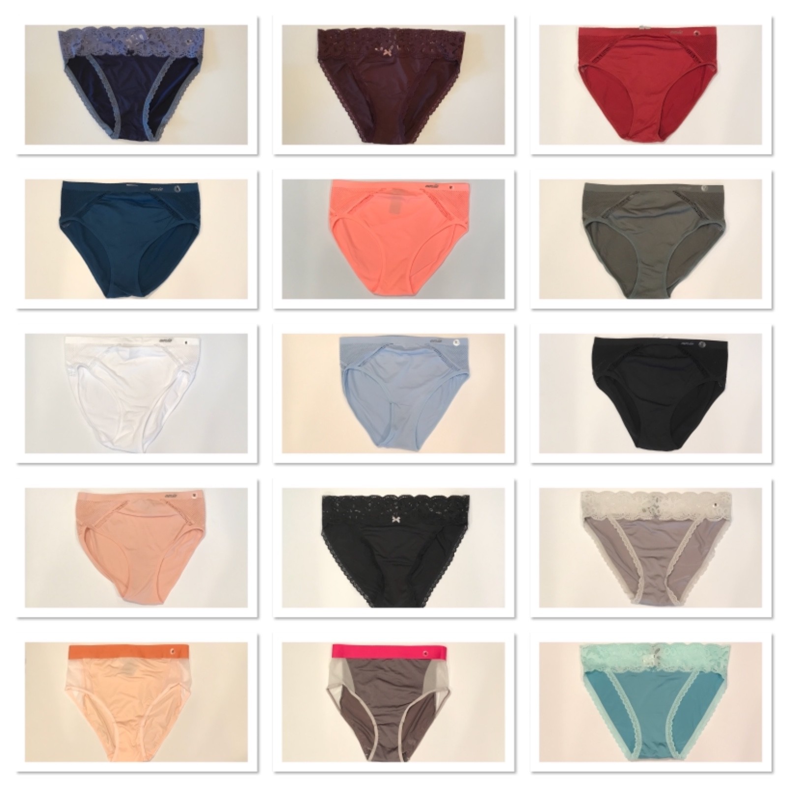 NWT AERIE Panties/Underwear Hi-Leg Sz M-L-XL Assorted Styles Colors