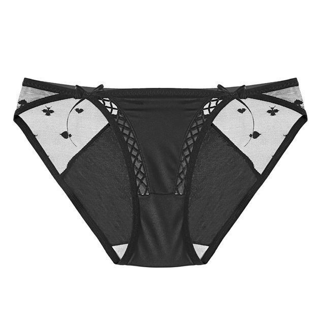 1/5 Pcs Lot Womens Satin Panties Brief Lace Thong G-string Underwear Lingeries