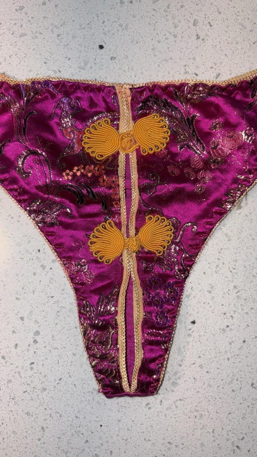 by SENSUAL MYSTIQUE SATIN BIKINI PANTIES sz XL