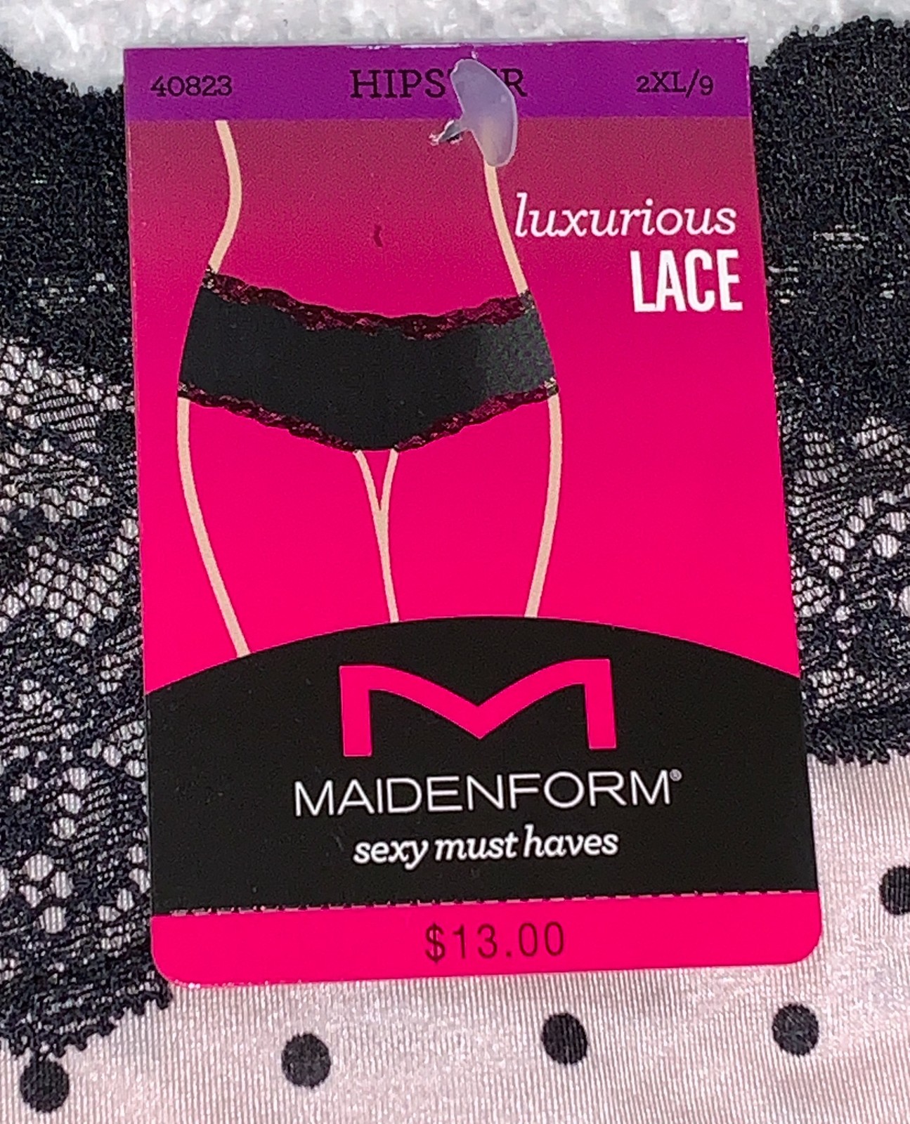 MAIDENFORM Sexy Must Haves Luxurious Lace Sandshell Hipster Panty Womens M 2XL