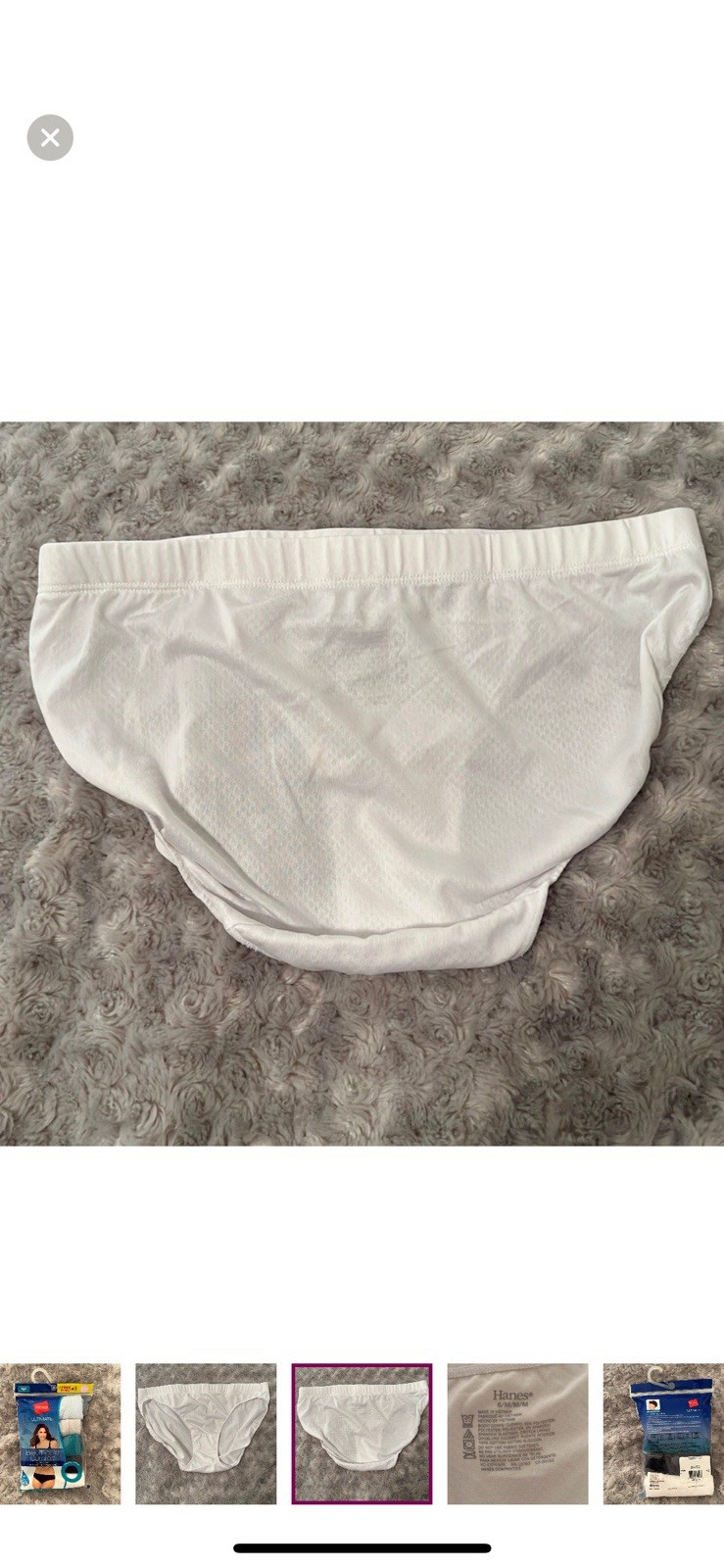 Hanes Ultimate Breathable Comfort Hipsters 5 Pairs M/6 NWT