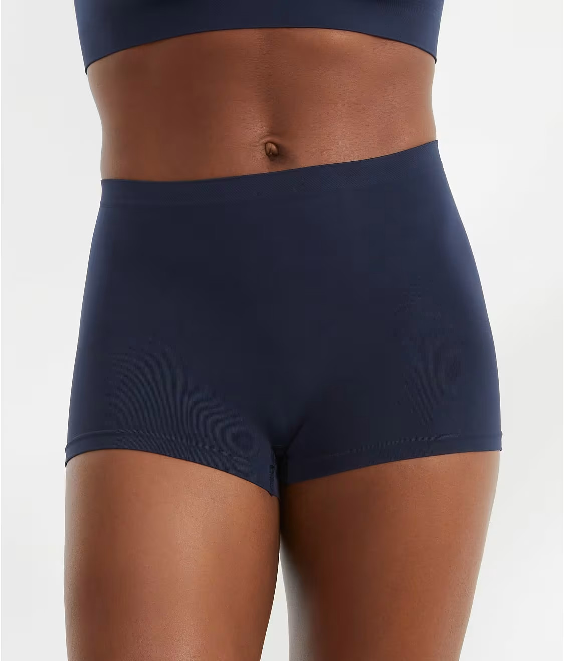 Hanro Touch Feeling Boyleg Boyshorts Panty Modnight Blue L13536 Womens Size L