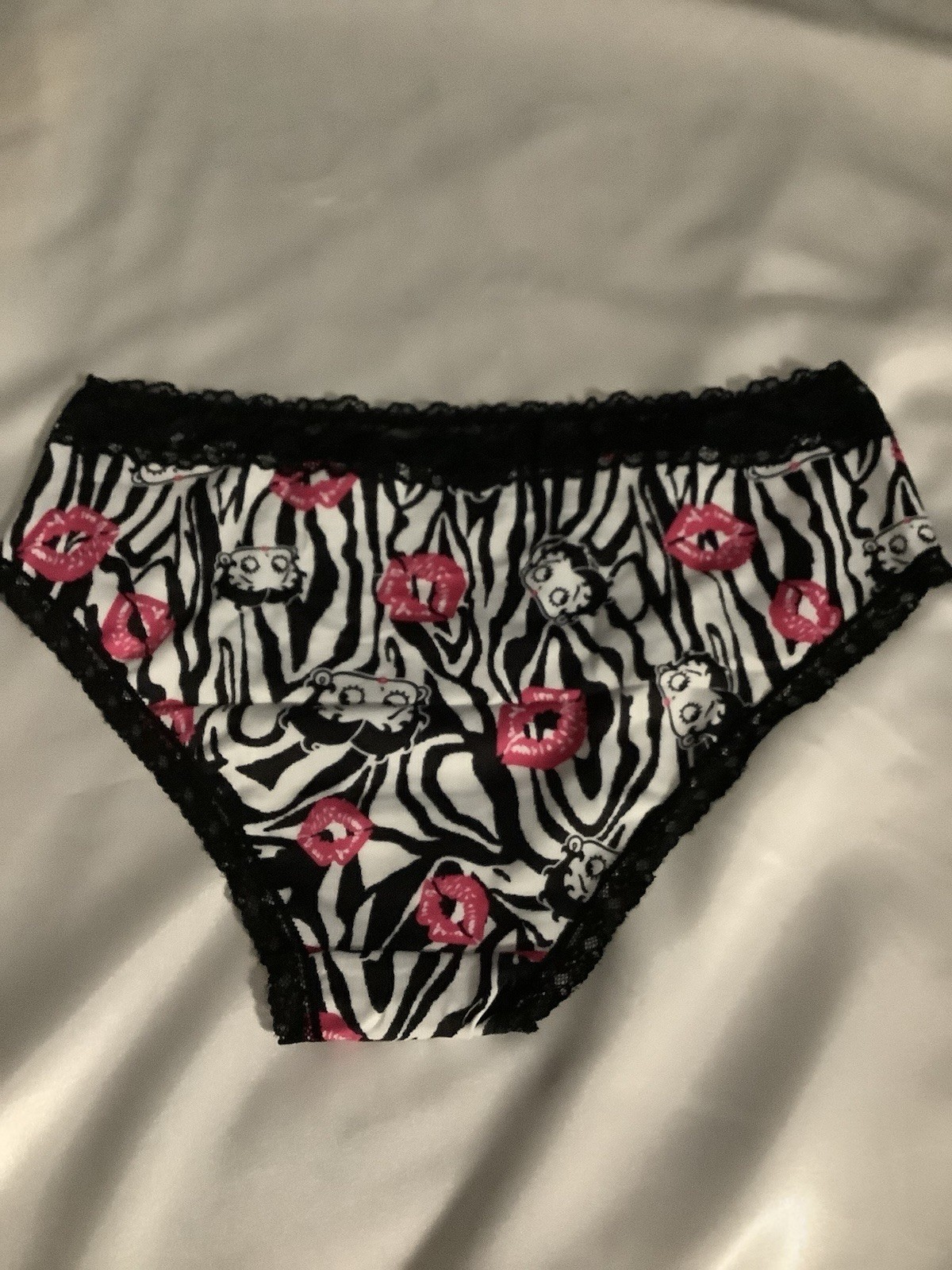 Women’s Teen’s Betty Boop Cartoon Pink Bikini Brief Panties Stretch 3pk Large