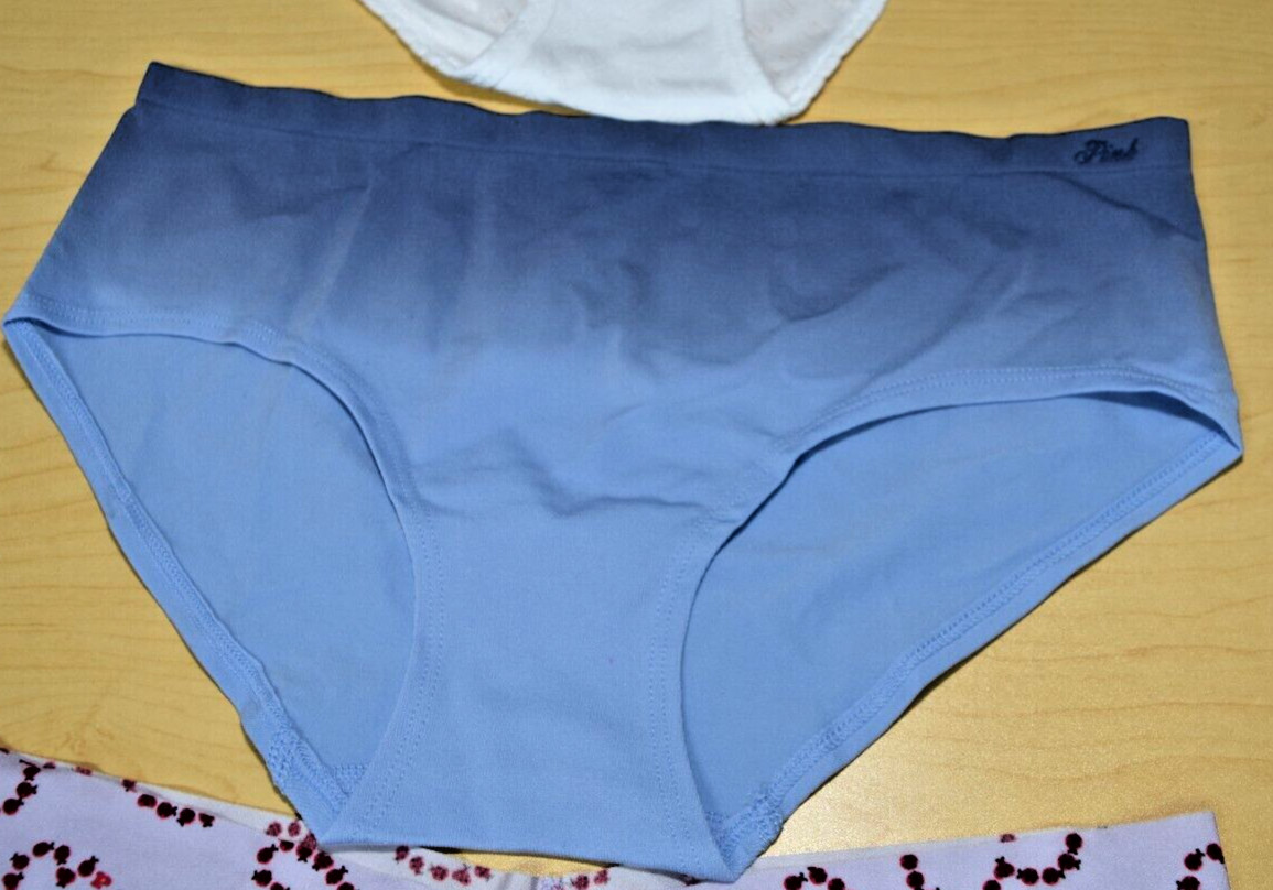 3 NWT Victorias Secret Bikini Hiphugger Heart White Multicolor Panty L Large Lot