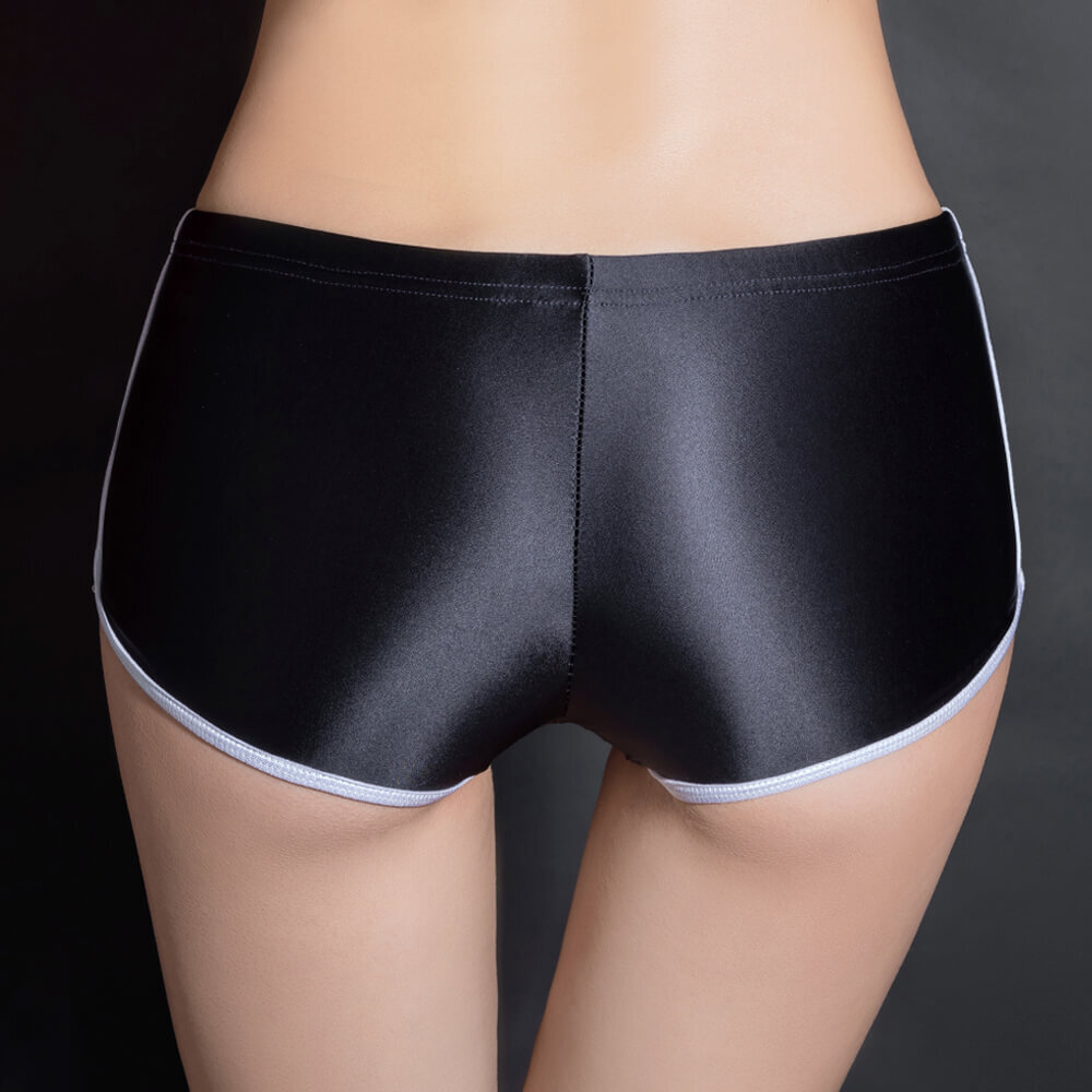 Womens Shiny Wetlook Boyshorts Boxer Briefs Panties Yoga Sports Shorts Underwear