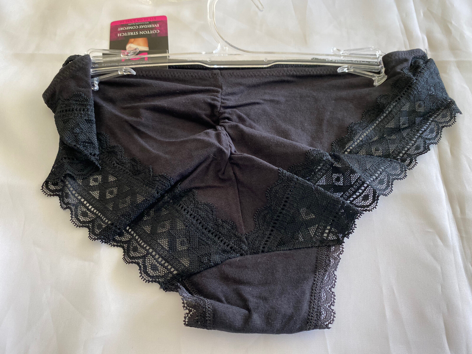 Maidenform Cotton Stretch Tanga Style DMCS59 Size Small Size 5 – Black – New