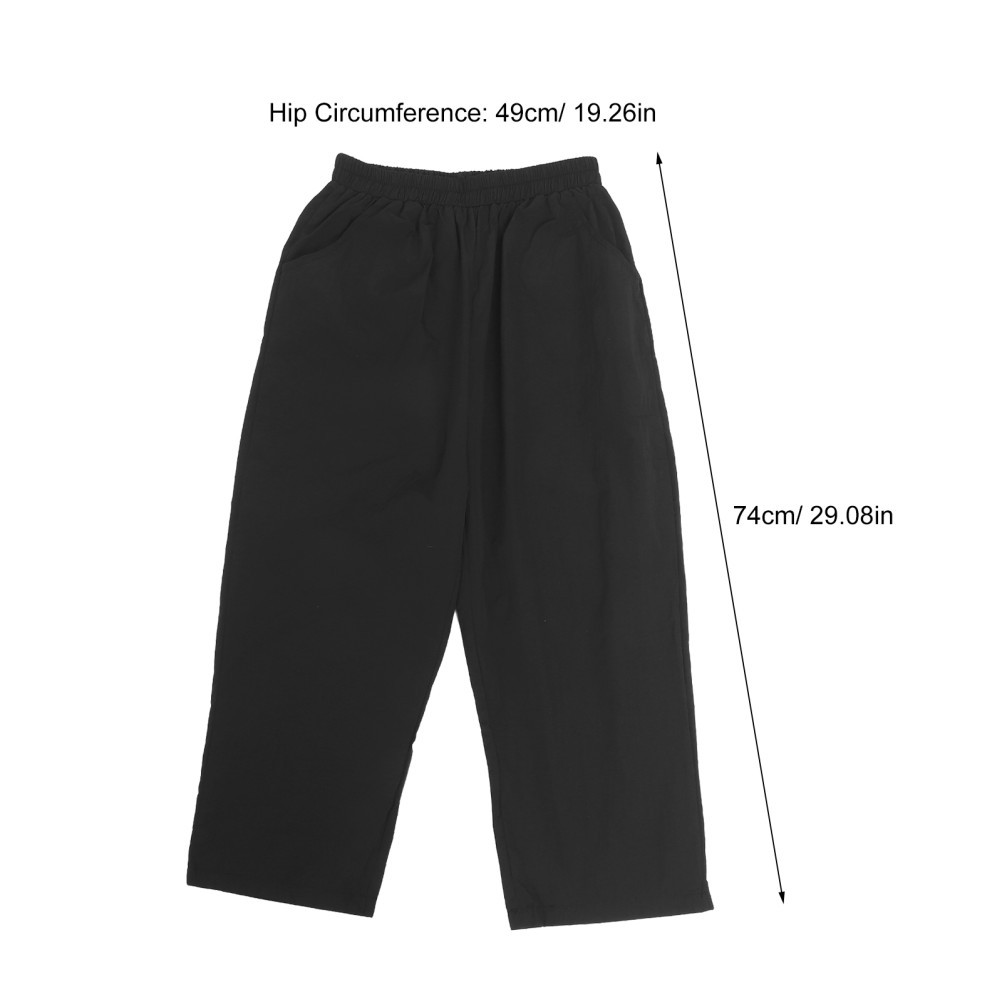 1 Pair Reusable Salon Barber Work Pant Fur Resistant Lightweight Black