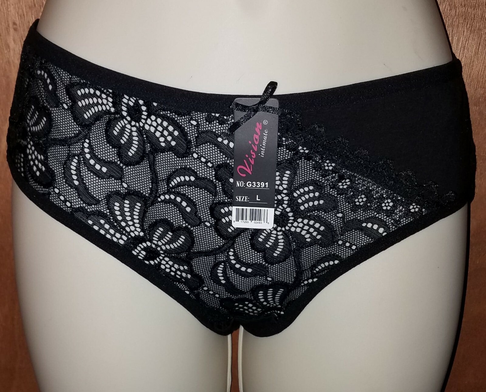 Vision Intimate Size Large Cotton & Lace Panty Stretchy Comfortable🎁Cute & Sexy