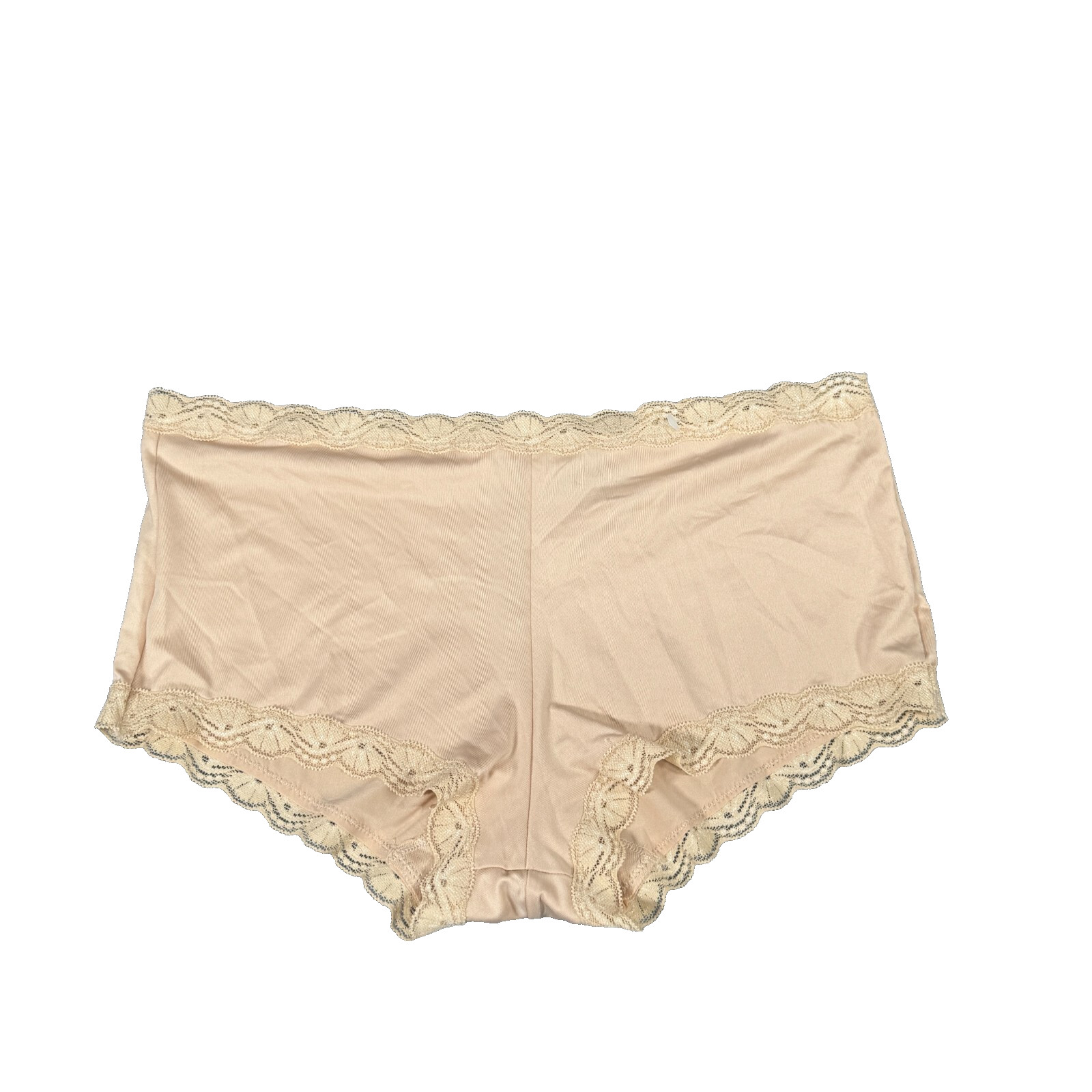 Maidenform Boyshort Underwear 7/L Latte Lace Microfiber Panties One Fab 40760
