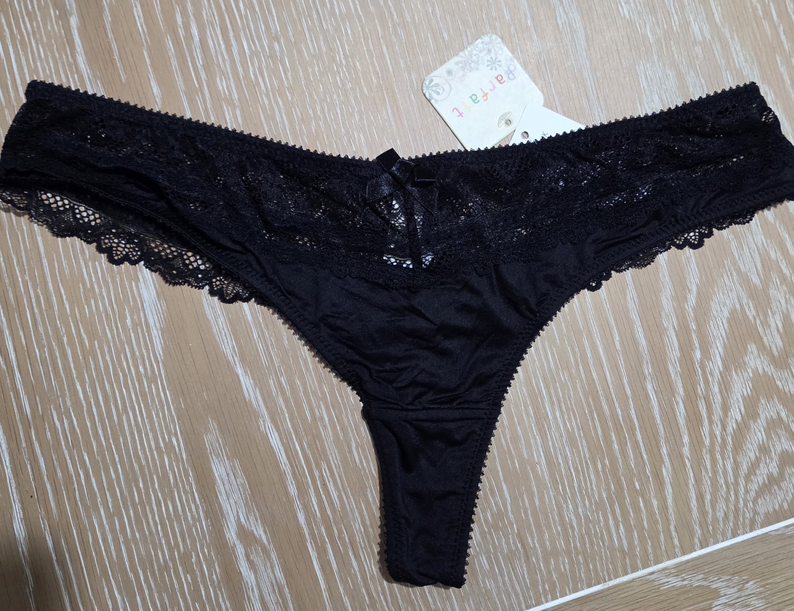 Parfait By Affinitas Casey Black Women Thongs Style: 2803 BNWT UK-XL