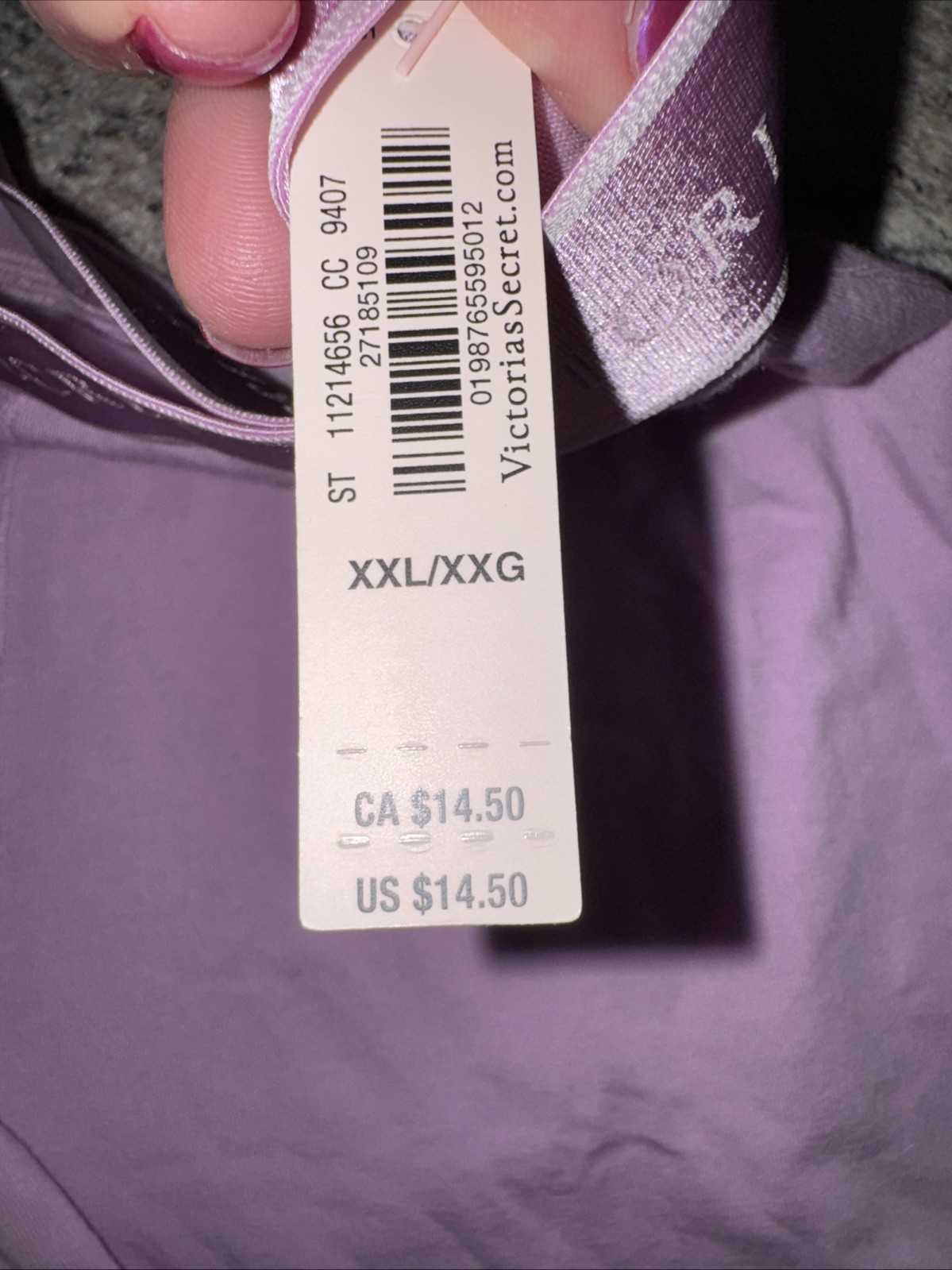 Victoria’s Secret Boy Briefs Slip Lavender Panties Lingerie, XXL Adult 2 Pair
