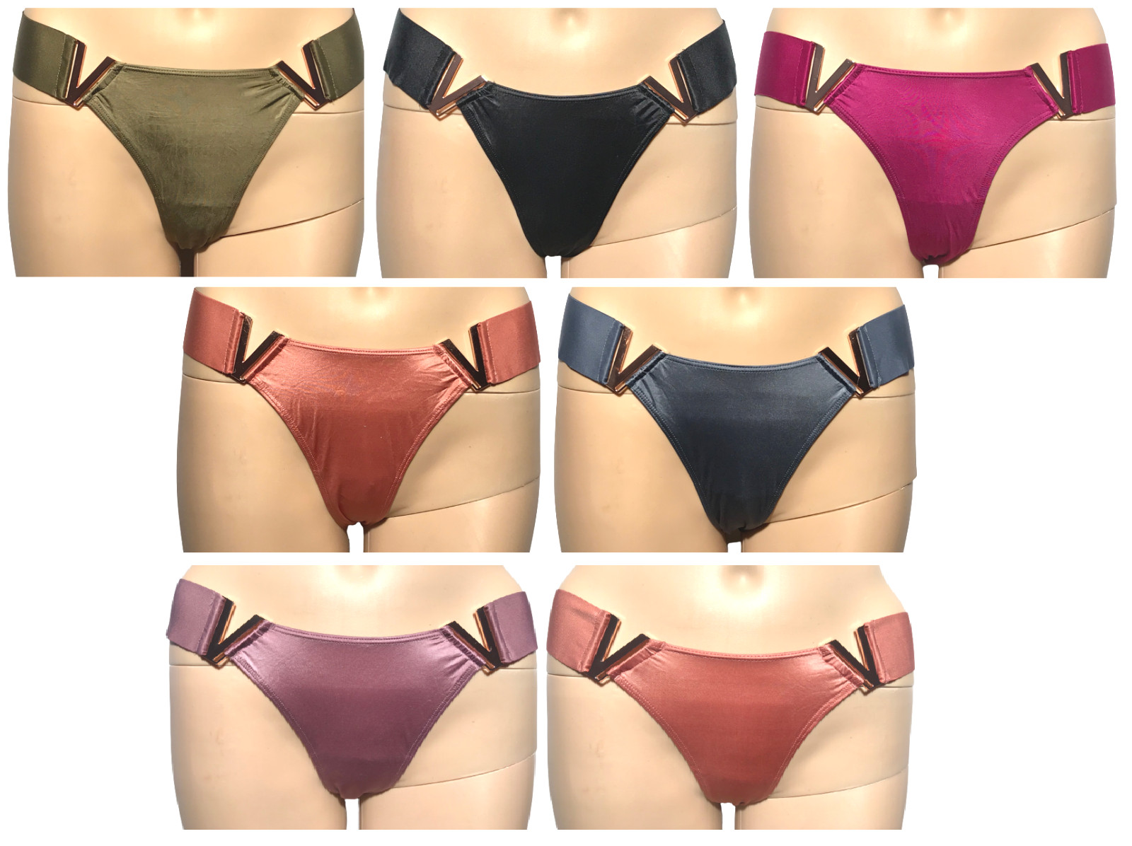 VICTORIAS SECRET VERY SEXY BRAZILIAN SLIP PANTY UNDERWEAR V METAL HARDWARE NWT