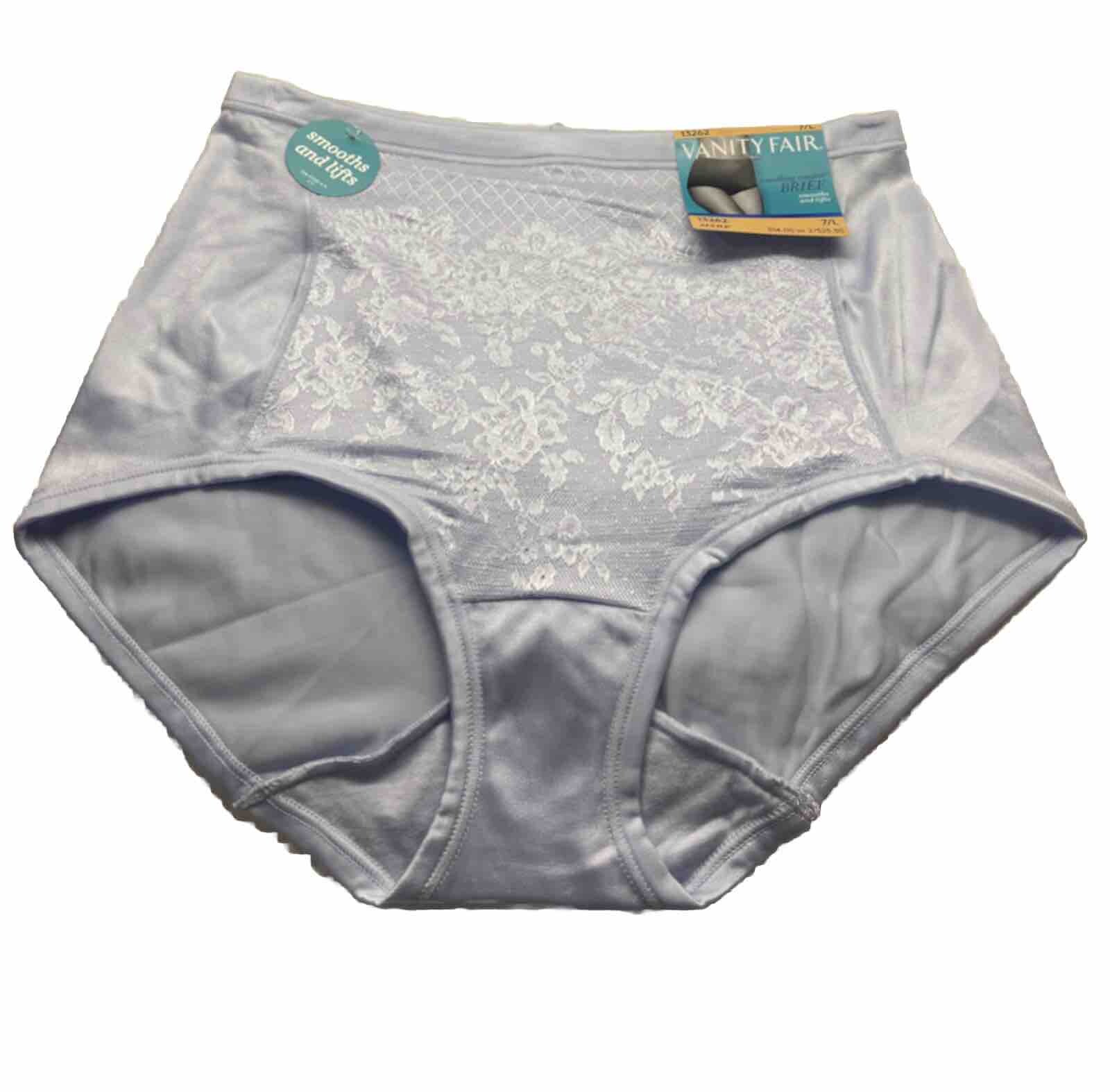 Vanity Fair Smoothing Comfort Lace Brief Panty 13262 Blue Sz.7/L7