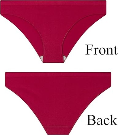 Womens Cheeky Bikini Panties 5 Pack Seamless No Show Soft Hipster Briefs New USA