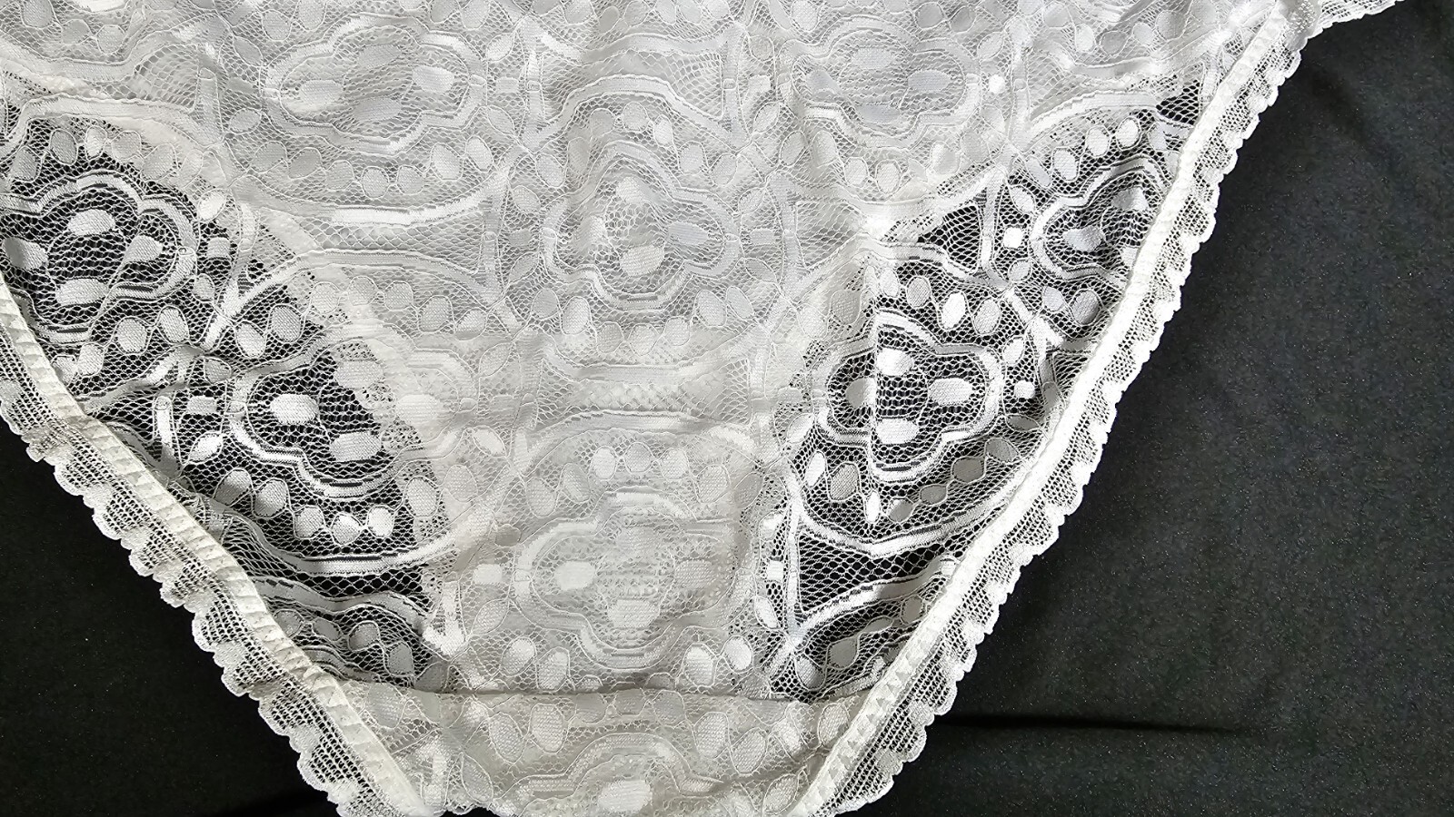 Antigel High Brief 3X White Lace G47 Courbes Nature Plus Size FREE SHIPPING!