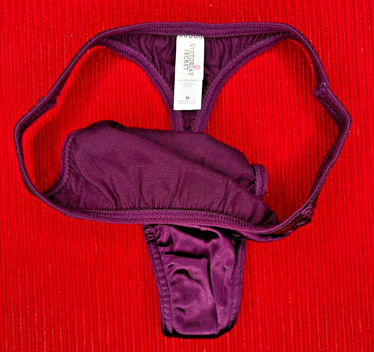 NWOT 1998 Vintage Victoria’s Secret Second Skin Satin Thong RARE!! Dated 03/98