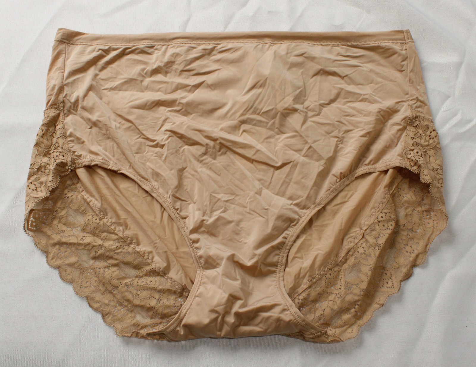 Intimissimi Women’s Microfiber and Lace High Rise Panties DH3 Honey XXXL NWT