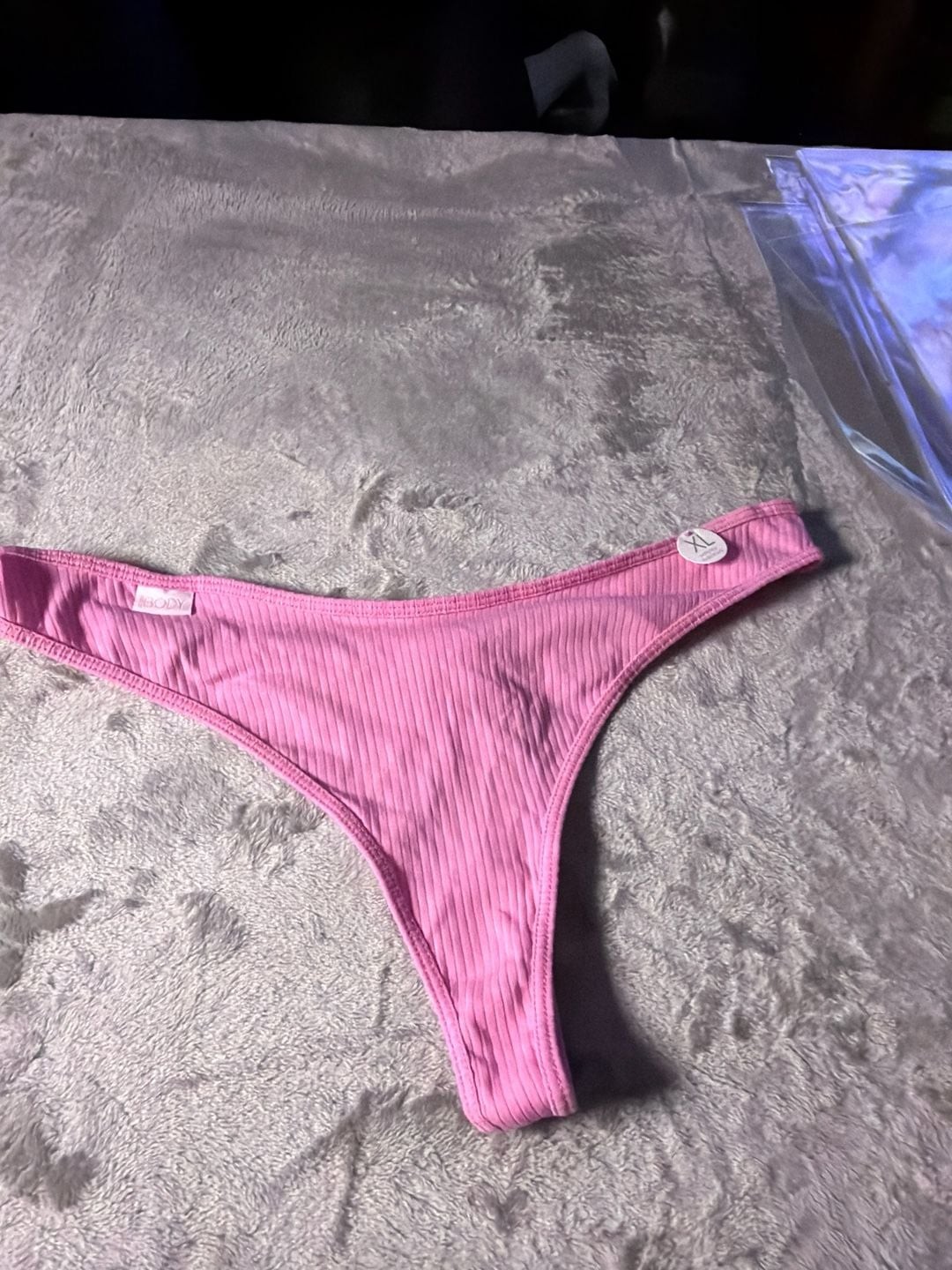 Cotton On Body Pink Ribbed Hipster G-String
