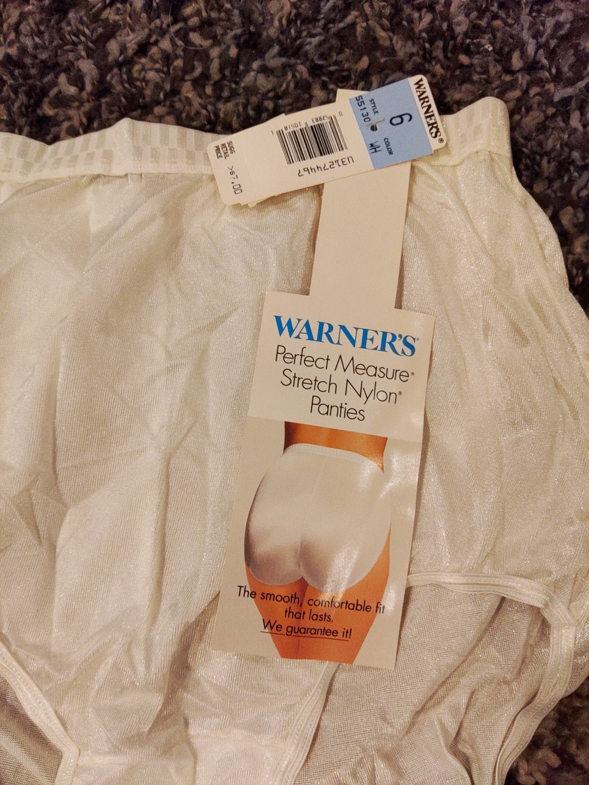Vintage Warner’s “Perfect Measures” Nylon Brief Panties Size 6 Silky Soft #55130