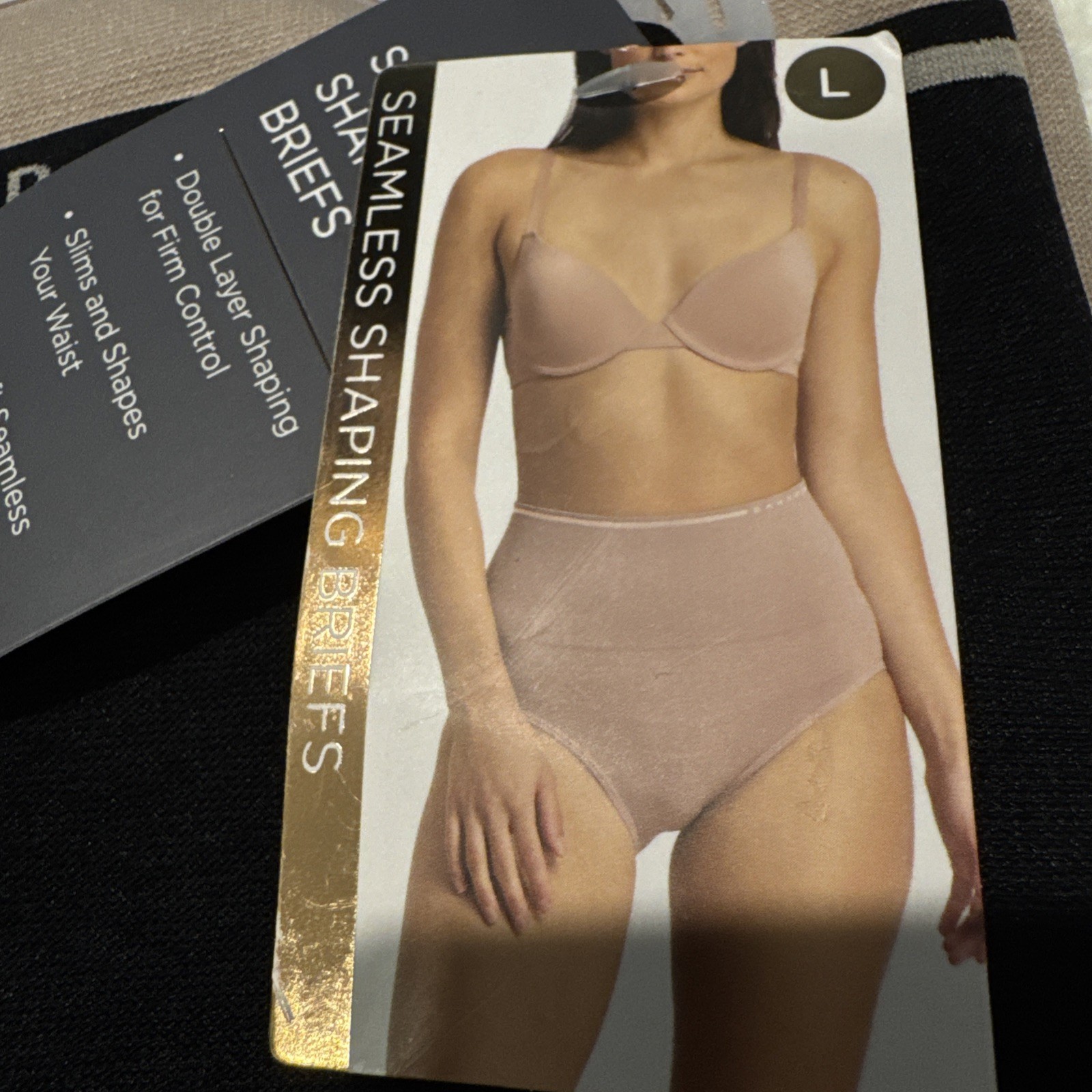 Danskin 3-Pack Women’s Seamless Shaping Briefs Underwear Size Large Black Brown