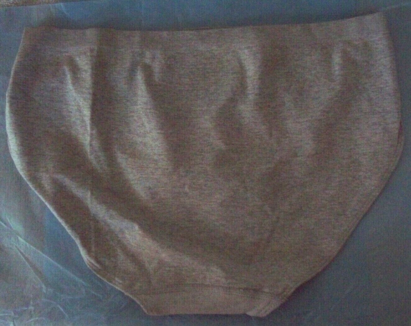 M L Grey SEAMLESS NO SHOW FULL COVER Victorias Secret HighLeg Waist Brief Pantie