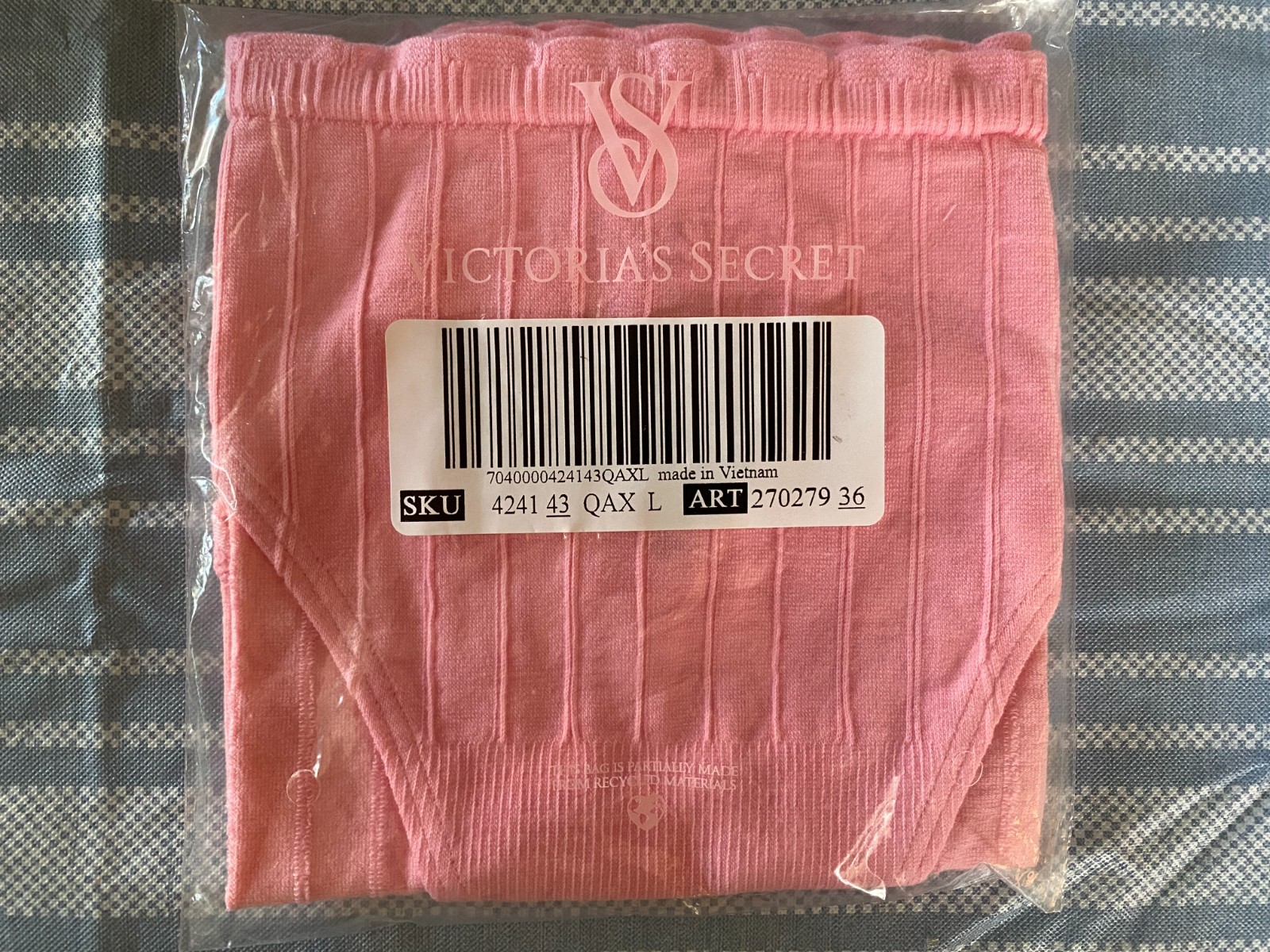 VICTORIA’S SECRET Cotton Rib Bikini Panty, Pink Hope XS S M L XL XXL