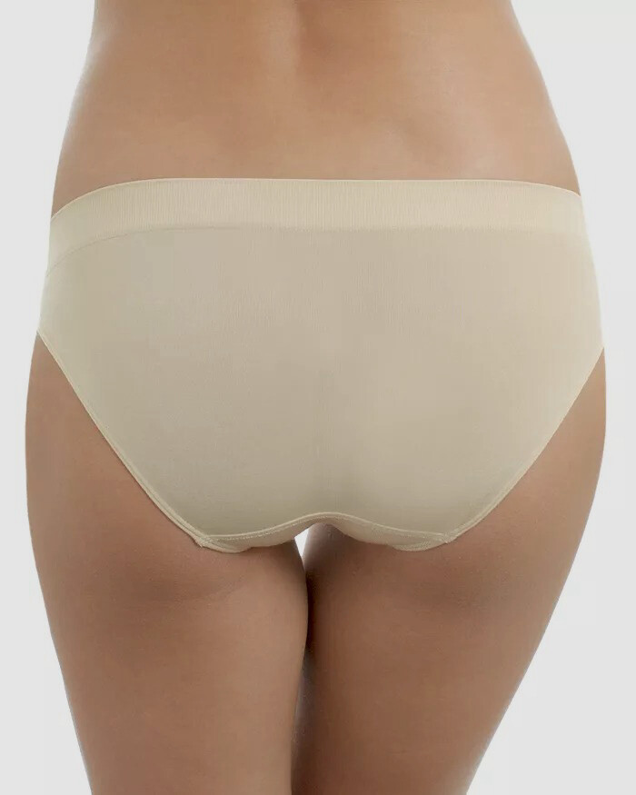 $25 Wacoal Women Beige B Smooth Stretch Low-Rise Bikini Panties Size X-Large