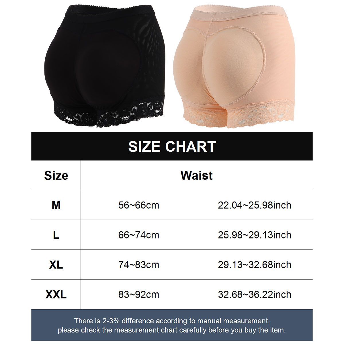 Women FAKE ASS Butt Lift & Hip Enhancer Booty Padded Underwear Panties Shaper US