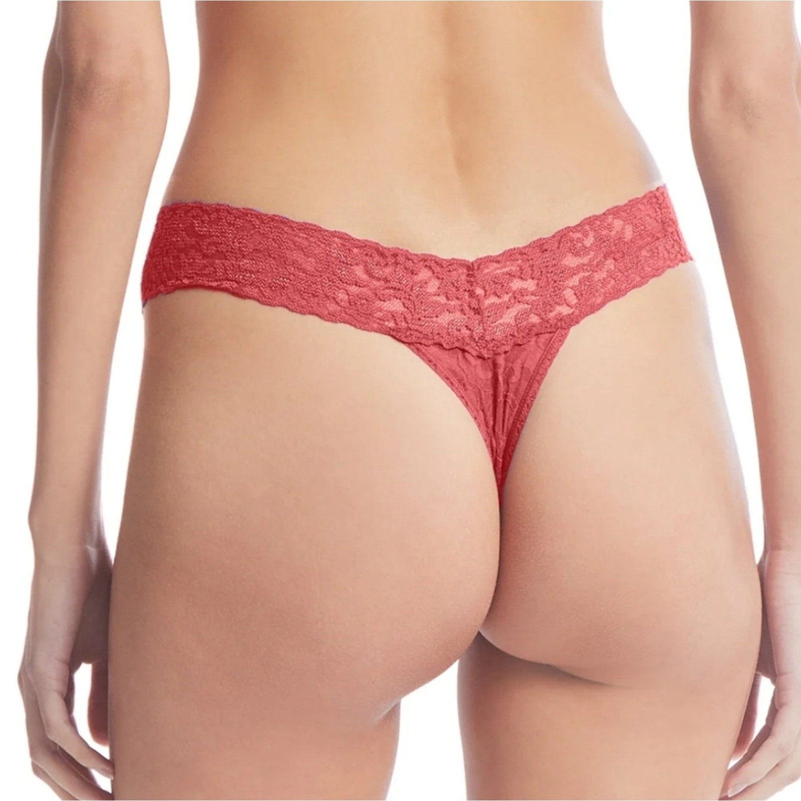 Hanky Panky Signature Lace Low Rise Thong – Burnt Sienna Red | One Size